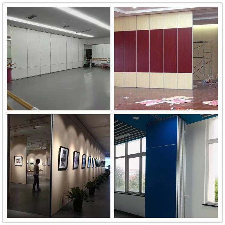 山東酒店活動(dòng)隔斷，吊軌道隔斷工程